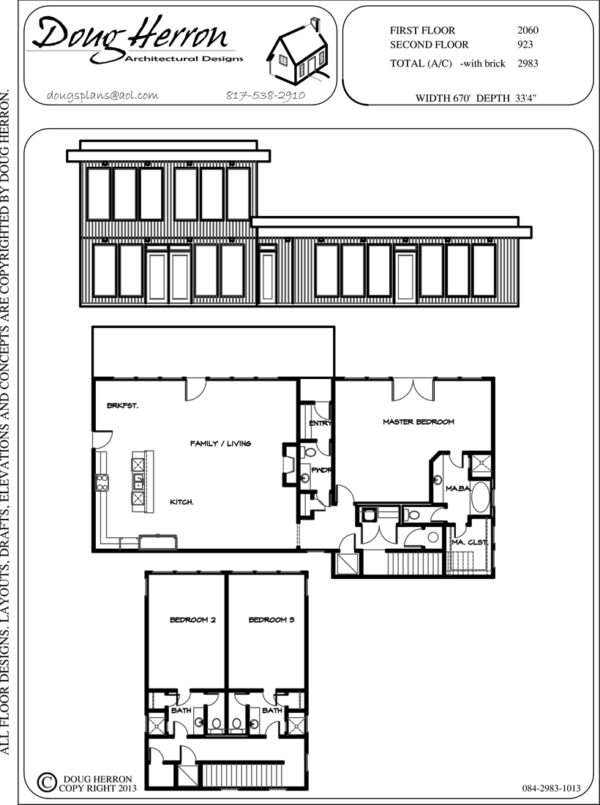 3 bedrooms, 3-5 bathrooms house plan