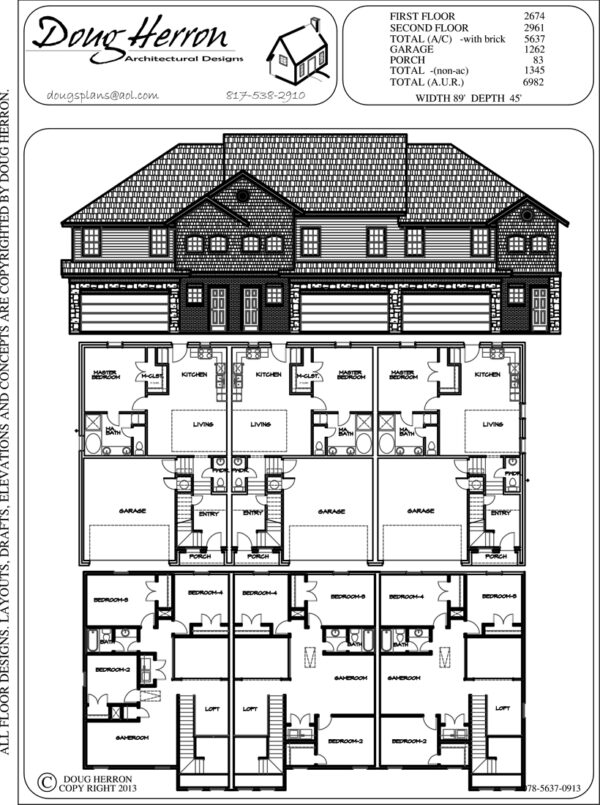 12 bedrooms, 6.5 bathrooms house plan