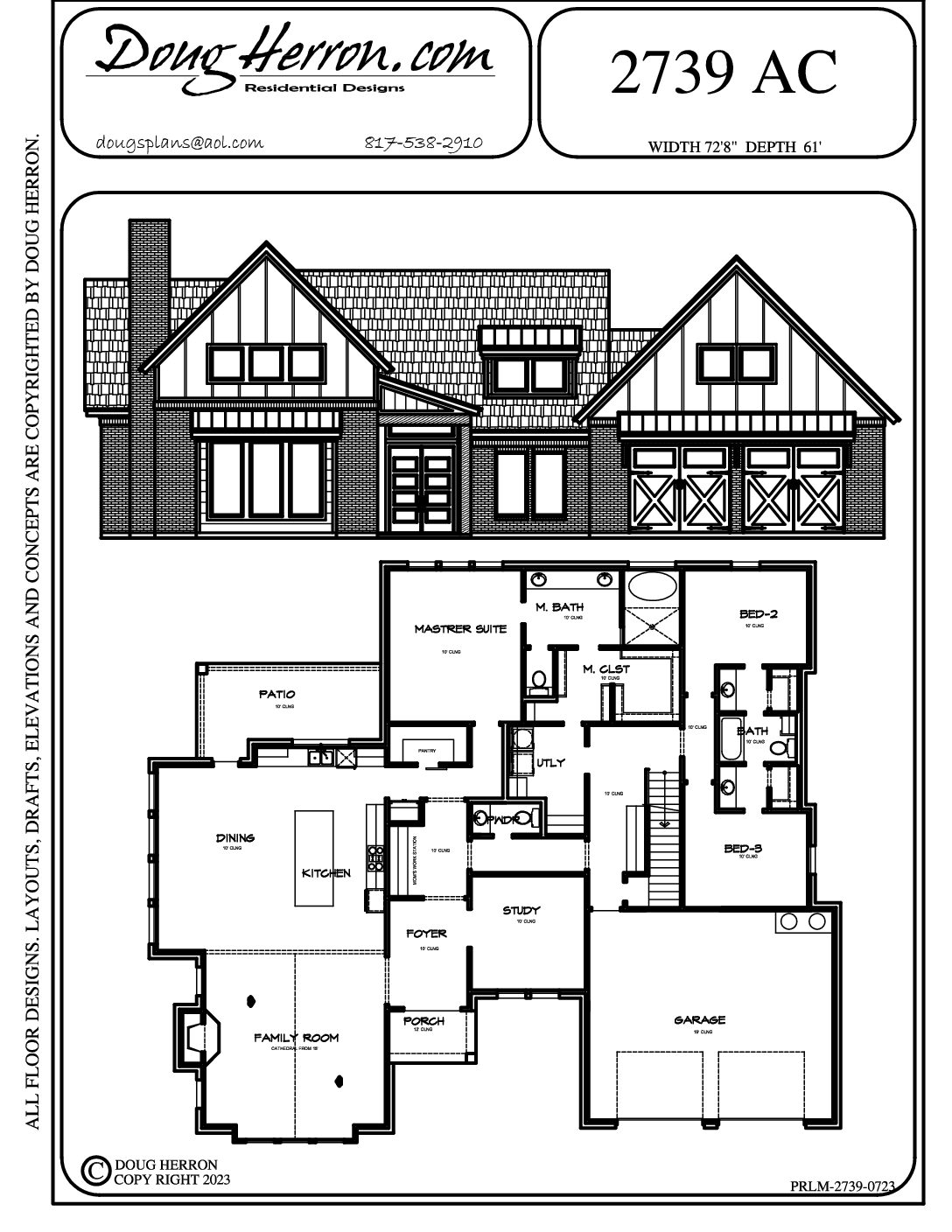 3 bedrooms, 2.5 bathrooms house plan