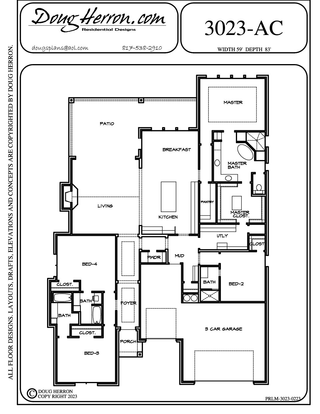 4 bedrooms, 4.5 bathrooms house plan