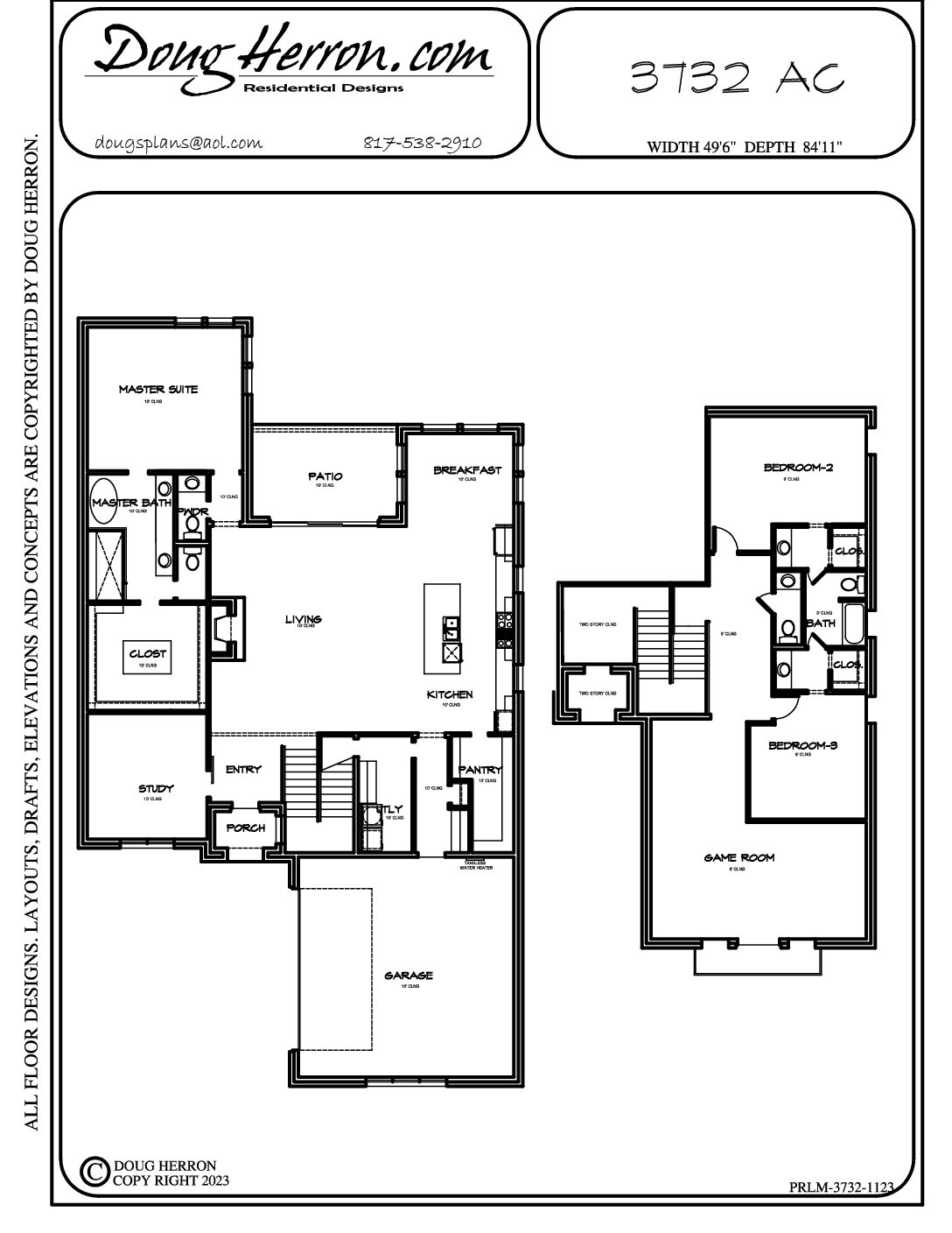 3 bedrooms, 2.5 bathrooms house plan